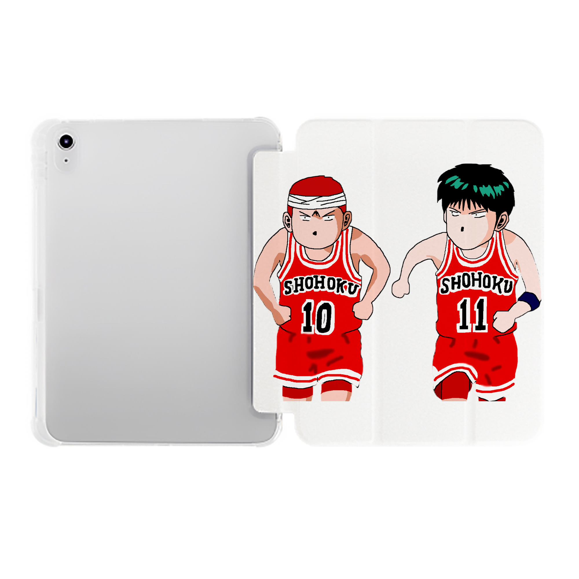 （画像用） SLAM DUNK／スラムダンク IPad ケース ペン収納付き 三つ折りスタンド PUレザー×シリコン 対応機種9.5/10.5/10.9インチ